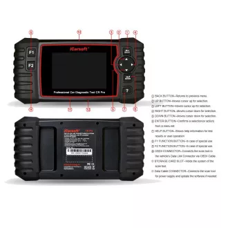 Diagnostics iCarsoft CR Pro - professionelles Diagnosetool für Mehrmarkenfahrzeuge - Multi Diagnostics iCarsoft CR Pro - professionelles Diagnosetool für Mehrmarkenfahrzeuge - Multi
