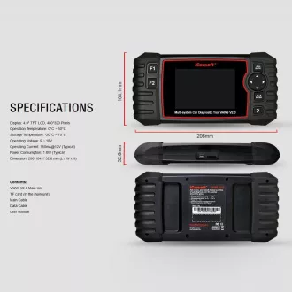 Diagnose iCarsoft VAWS V2.0 für Audi / VW / Seat / Skoda