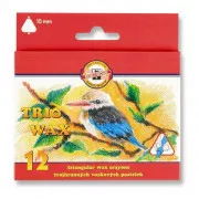 Koh-I-Noor Trio Wax 8272 dreieckig 10mm 12 Farben