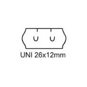 Etiketten Universal 26x12mm weiß