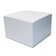 Notizblock 8,5x8,5x4cm weiß