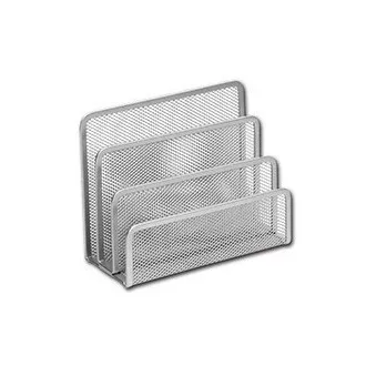 Drahtbriefständer 3 Fächer silber