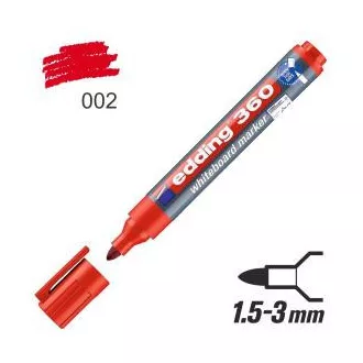 Edding 360 Marker auf weißer Tafel rote runde Spitze 1,5-3mm Edding 360 Marker auf weißer Tafel rote runde Spitze 1,5-3mm