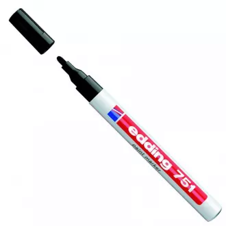 Marker Edding 751 schwarz Rollerspitze 1-2mm Marker Edding 751 schwarz Rollerspitze 1-2mm