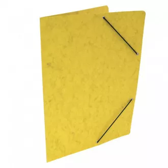 Mappe 250 A4 ohne Klappen mit Gummi gelb