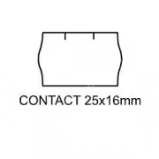 Etiketten Kontakt 25x16mm weiß rund