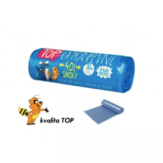 HDPE-Abfallsäcke 40L blau 30Stück Rolle extra stark HDPE-Abfallsäcke 40L blau 30Stück Rolle extra stark