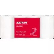Toilettenpapier Katrin 2vrs weiß 23,4m 200tears 8pcs / Verkauf nur pro Packung