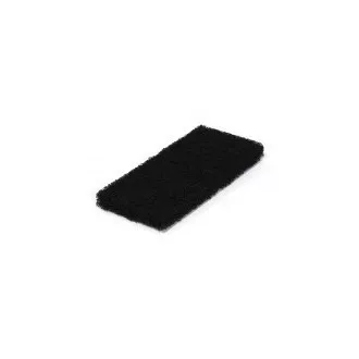 Rechteckiges Handtuch für den Boden, 11 x 25 cm, schwarz Rechteckiges Handtuch für den Boden, 11 x 25 cm, schwarz