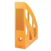 Kastenmagazin abgeschrägter Kunststoff transp. orange