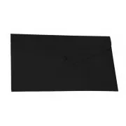 Klassischer PP-Umschlag mit Knopf DL schwarz