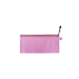 Umschlag mit Reißverschluss Federmäppchen DL mesh rosa Umschlag mit Reißverschluss Federmäppchen DL mesh rosa