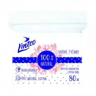 Linteo eco Wattestäbchen 80 Stück Reißverschluss