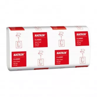 Handtücher Brei. Z-Z Katrin Classic 1vrs. weiß premium recycelt 20x300Stk=6000Stk
