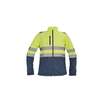 GRANADA HV SOFTSH.Jacke gelb/navy L
