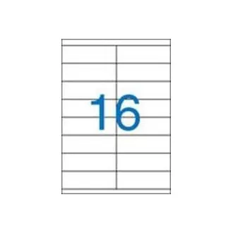 Etiketten 105x37mm 2 Reihen 16 Etiketten pro Blatt 100 Blatt Victoria