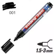 Edding 360 Marker auf Whiteboard schwarze runde Spitze 1,5-3mm