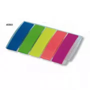 Selbstklebende Lesezeichen PP 12x48,5mm 5 Neonfarben 5x20 Blatt Concorde