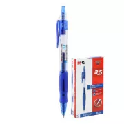 Gelschreiber MG AGP 12371 0,7mm blauer Schaft klar