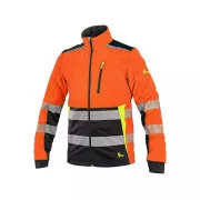 CXS BENSON Warnbluse, Herren, orange-schwarz, Größe 50