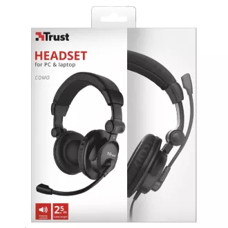 TRUST Kopfhörer COMO HEADSET FÜR PC UND LAPTOP