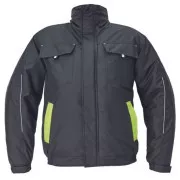 MAX VIVO Pilotenjacke schwarz/gelb S