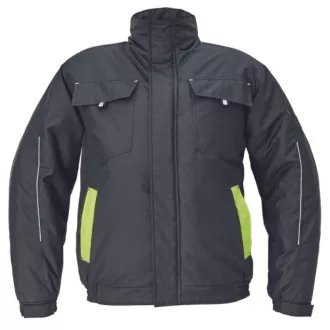 MAX VIVO Pilotenjacke schwarz/gelb S