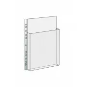 Abdeckung 237x305x0,7mm für Katalogtasche bis zu 2/3 klar Euro-Aufhänger 10Stk