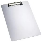 Schreibblock A5 mit Clip Standard grau