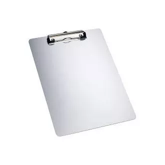 Schreibblock A5 mit Clip Standard grau