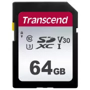 TRANSCEND SDXC-Karte 64GB 300S, UHS-I U3 V30 (R: 95 / B: 45 MB/s)