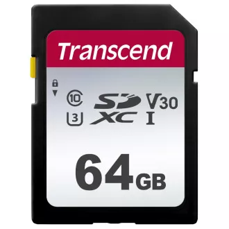 TRANSCEND SDXC-Karte 64GB 300S, UHS-I U3 V30 (R: 95 / B: 45 MB/s)