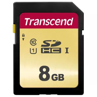 TRANSCEND SDHC-Karte 8GB 500S, UHS-I U1 (R: 95 / B: 60 MB/s) TRANSCEND SDHC-Karte 8GB 500S, UHS-I U1 (R: 95 / B: 60 MB/s)