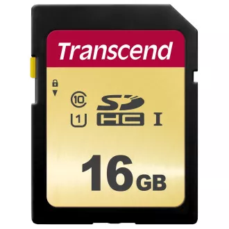 TRANSCEND SDHC-Karte 16GB 500S, UHS-I U1 (R: 95 / B: 60 MB/s)