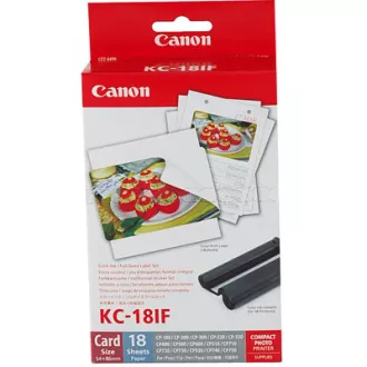 Canon KC18IF 54x86 18 Stück Thermosublimationsdrucker Aufkleber Canon KC18IF 54x86 18 Stück Thermosublimationsdrucker Aufkleber