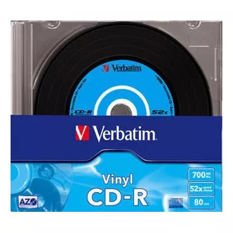 VERBATIM CD-R (10er Pack) Slim / Vinyl / DLP / 52x / 700MB VERBATIM CD-R (10er Pack) Slim / Vinyl / DLP / 52x / 700MB
