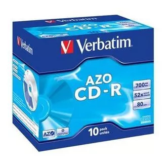 VERBATIM CD-R (10er-Pack) Juwel / Kristall / DLP / 52x / 700MB VERBATIM CD-R (10er-Pack) Juwel / Kristall / DLP / 52x / 700MB