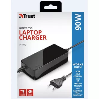 TRUST Universal-Netzteil für Primo 90W-19V Laptop-Ladegerät TRUST Universal-Netzteil für Primo 90W-19V Laptop-Ladegerät