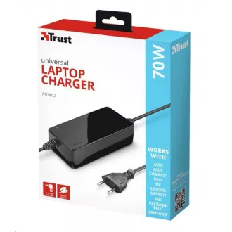 TRUST Universal-Netzteil für Primo 70W-19V Laptop-Ladegerät TRUST Universal-Netzteil für Primo 70W-19V Laptop-Ladegerät