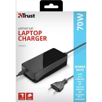 TRUST Universal-Netzteil für Primo 70W-19V Laptop-Ladegerät TRUST Universal-Netzteil für Primo 70W-19V Laptop-Ladegerät
