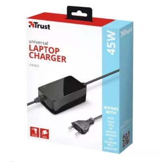 TRUST Universal-Netzteil für 45W Primo Laptop-Ladegerät TRUST Universal-Netzteil für 45W Primo Laptop-Ladegerät