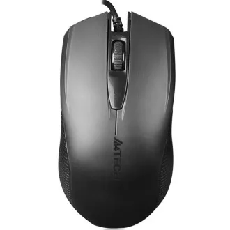 A4tech OP-760 Schwarz, Maus, 1 Rad, 3 Tasten, USB, schwarz