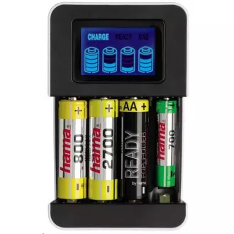 Hama Ladegerät Delta LCD Premium für AA / AAA Hama Ladegerät Delta LCD Premium für AA / AAA