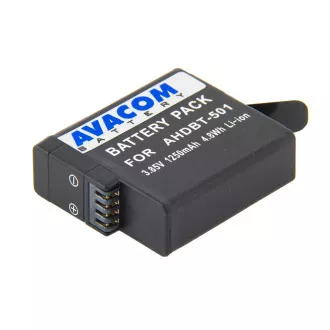 AVACOM Akku GoPro AHDBT-501 Li-Ion 3.85V 1250mAh 4.8Wh AVACOM Akku GoPro AHDBT-501 Li-Ion 3.85V 1250mAh 4.8Wh