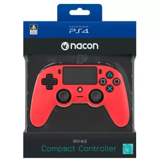 Nacon Wired Compact Controller - Controller für PlayStation 4 - rot Nacon Wired Compact Controller - Controller für PlayStation 4 - rot