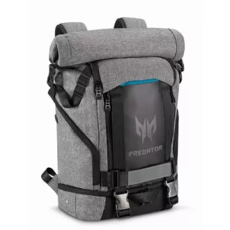 ACER PREDATOR GAMING ROLLTOP RUCKSACK 15, 6" GRAU SCHWARZ mit blauem Akzent (Einzelhandelspackung)