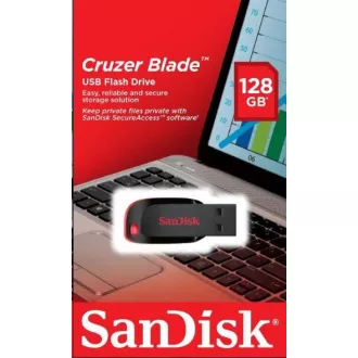 SanDisk Flash Disk 128GB Cruzer Blade, USB 2.0, schwarz