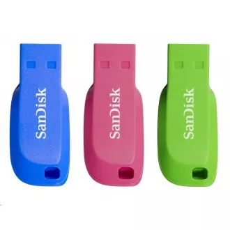 SanDisk Flash Disk 16GB Cruzer Blade (3er Pack, 3x 16GB) USB 2.0, blau, grün, pink SanDisk Flash Disk 16GB Cruzer Blade (3er Pack, 3x 16GB) USB 2.0, blau, grün, pink