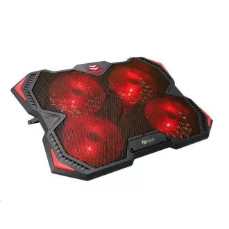 C-TECH Kühlpad unter NTB Zefyros (GCP-01R), Casual Gaming, 17, 3", rote Hintergrundbeleuchtung, Geschwindigkeitsregler