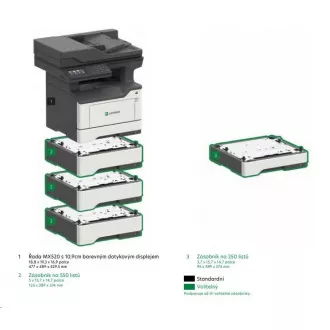 LEXMARK Multifunktions-Schwarzweißdrucker MX521ade, A4, 44 S./Min., 1024 MB, Farb-LCD-Display, Duplex, RADF, USB 2.0, LAN LEXMARK Multifunktions-Schwarzweißdrucker MX521ade, A4, 44 S./Min., 1024 MB, Farb-LCD-Display, Duplex, RADF, USB 2.0, LAN